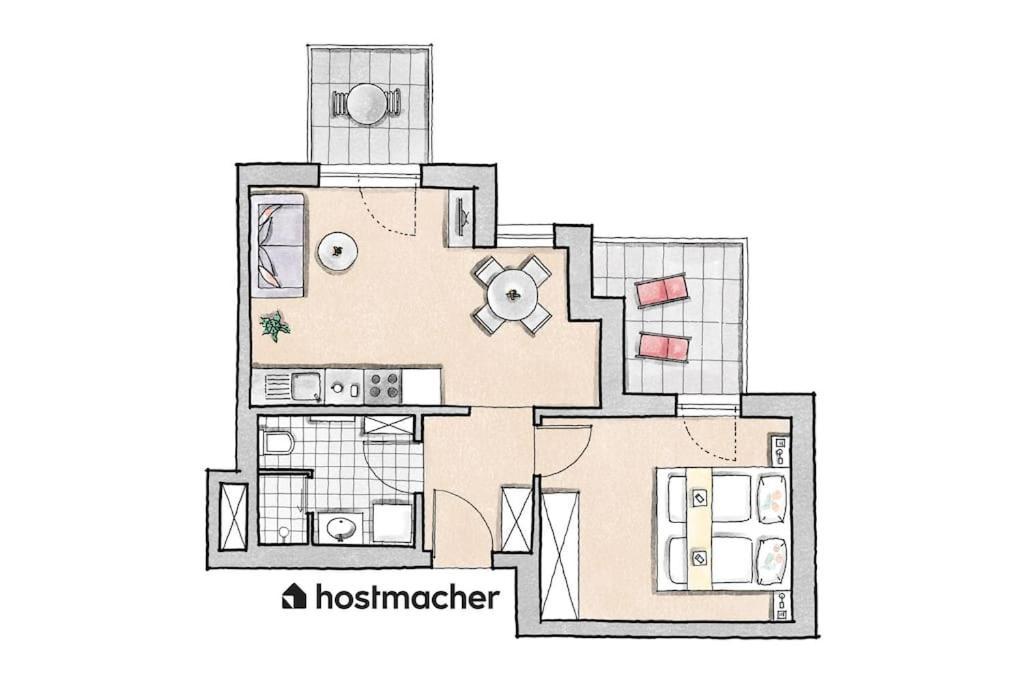 Sunny 1Br Home With Balcony By Hm Відень Екстер'єр фото